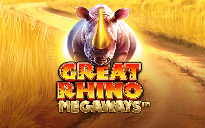 Domina la sabana con miles de formas de ganar en Great Rhino Megaways en BetBox Casino.